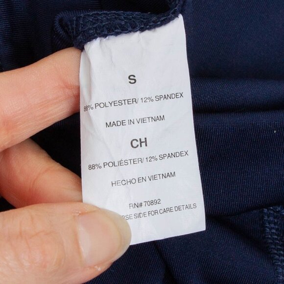 Apana Womens Colorblock Fleece Leggings Size S Blue Pockets Running Outdoors - Picture 8 of 8